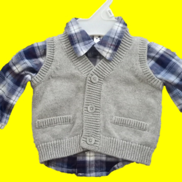 Cherokee 2 pc. Shirt + Vest. NB.   NWOT - Picture 1 of 4